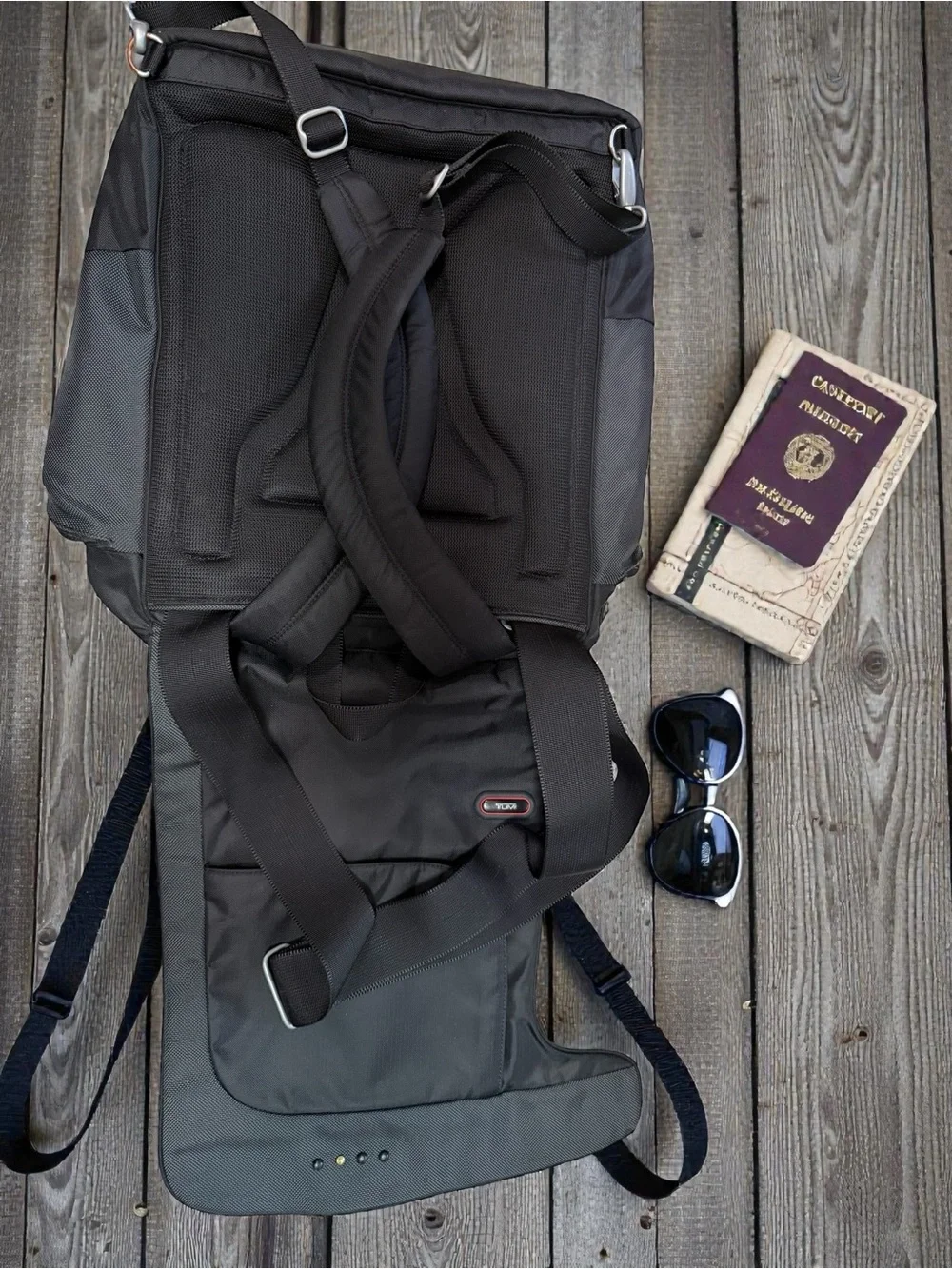 Tumi Black Men's T-Tech 5103D Men’s Black Ballistic Nylon Backpack